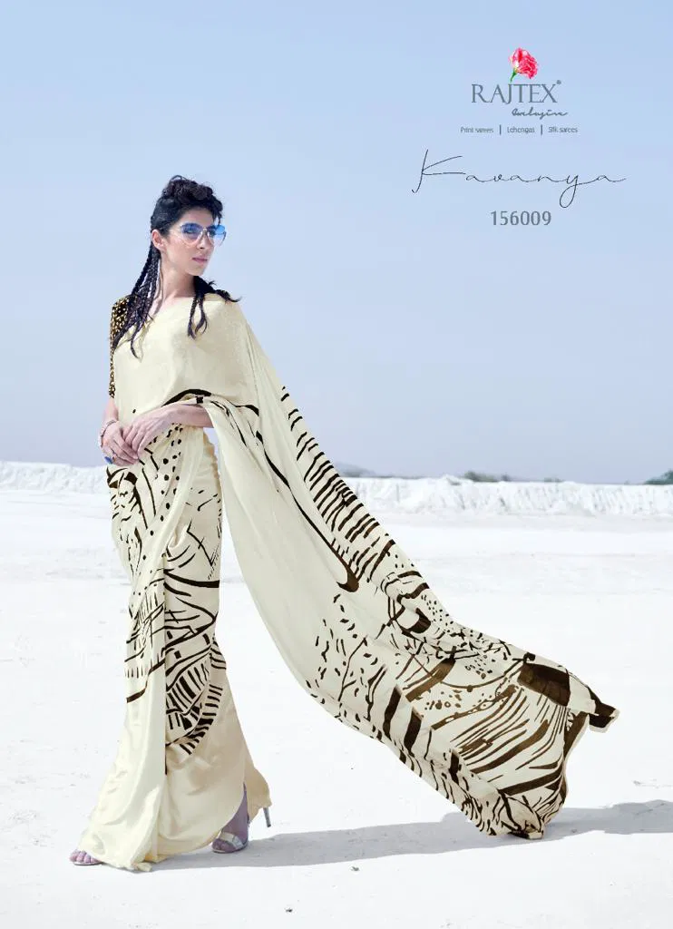 Rajtex Kavanya Silk Party Wear Japanese Satin Crape Saree Collection at Wholesale Price